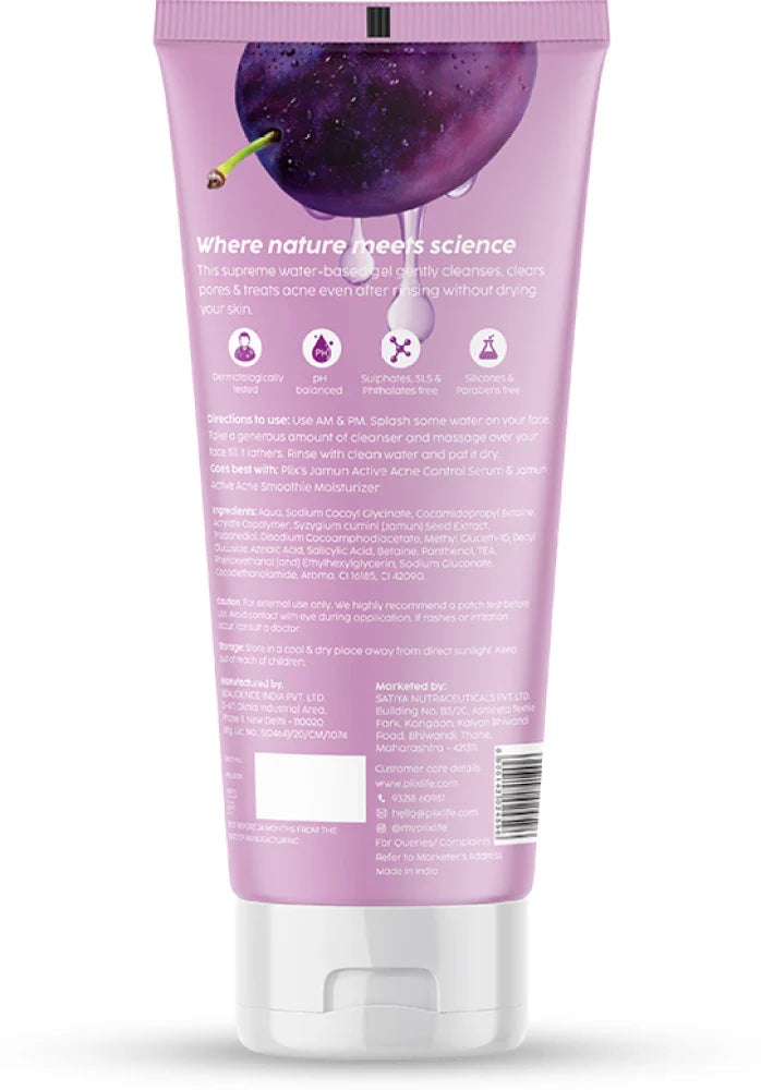 Plix jamun active acne juicy cleanser 100ml