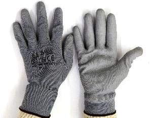 Karissa Poly Urathine palm Coated Gloves - 1 pair (GREY, Medium) KarissaKart