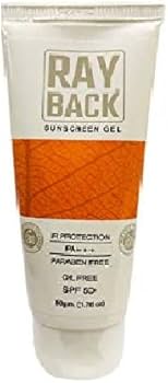 Rayback sunscreen gel 50g pack of 2