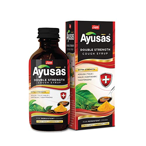 Sapat Ayusas Double Strength Cough Syrup, (100ml - Pack of 2)