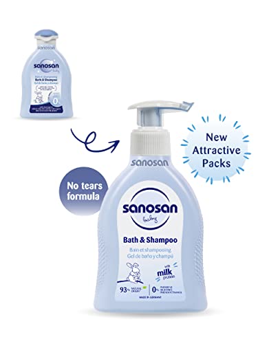 Sanosan Baby Bath and Shampoo SLS Free 200ml