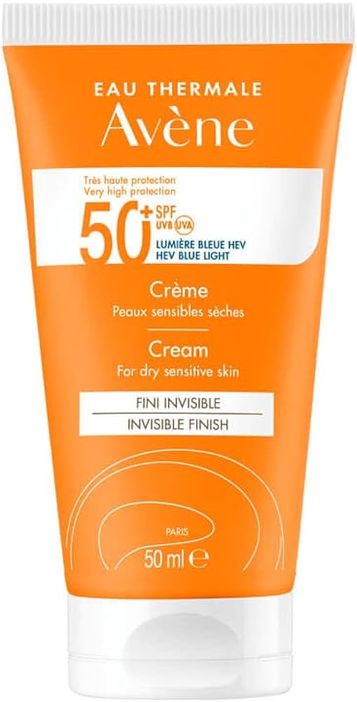 Avene EAU thermale sunscreen spf 50 cream 50ml pack of 2