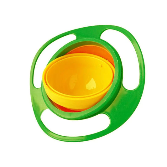 Pack Of 3 Gyro Bowl Non Spill Feeding Toddler Gyro Bowl 360 Degree Rotating Dish (Color: Assorted)