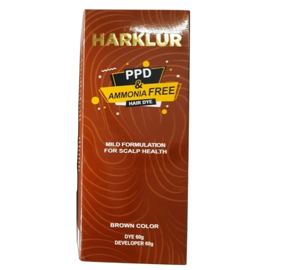 HARKLUR | PPD & AMONIA FREE HAIR DYE | BROWN COLOR | 60 GM KarissaKart
