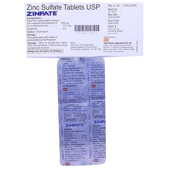 Zinfate Tablet 10's
