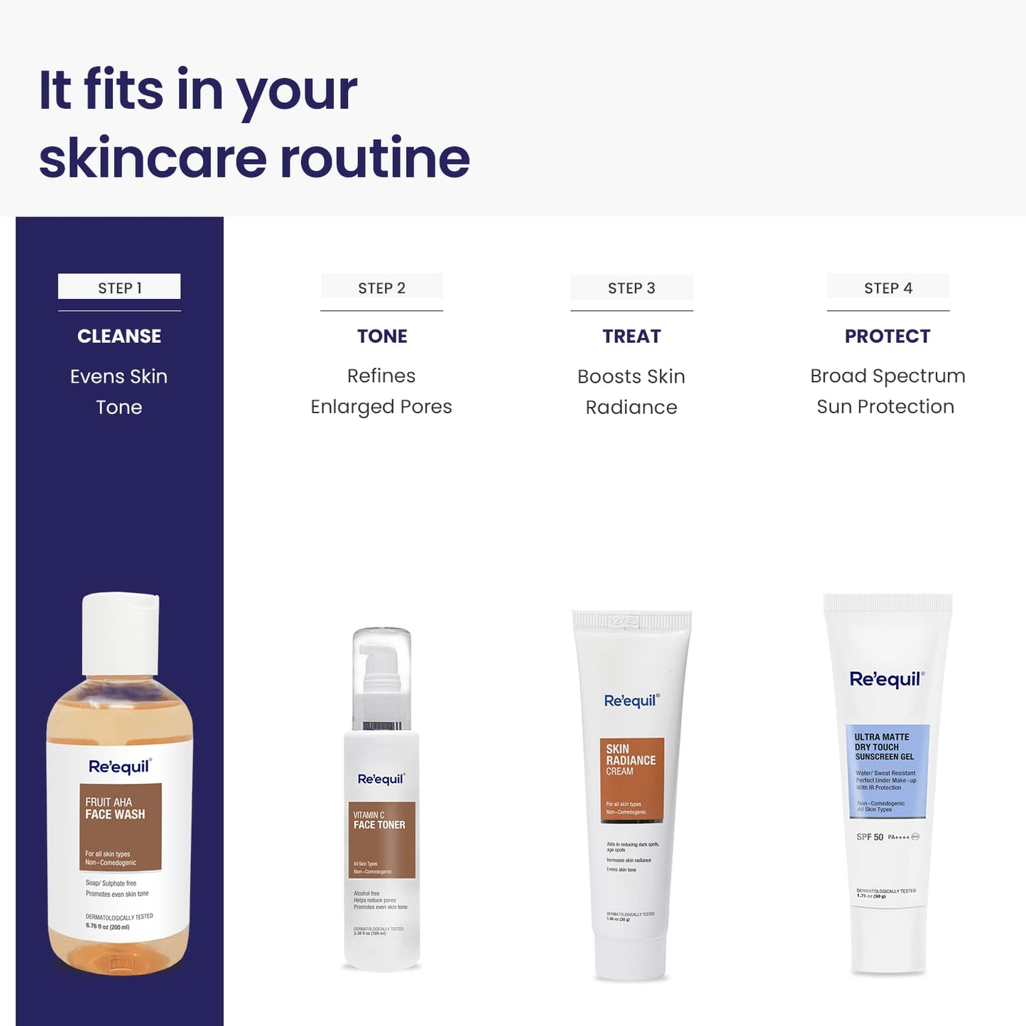 RE' EQUIL Fruit AHA Face Wash for Skin Brightening - 200ml