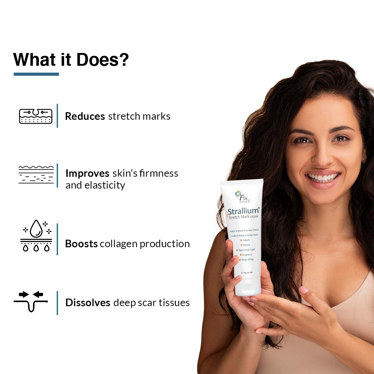 Strallium stretch mark cream 75g