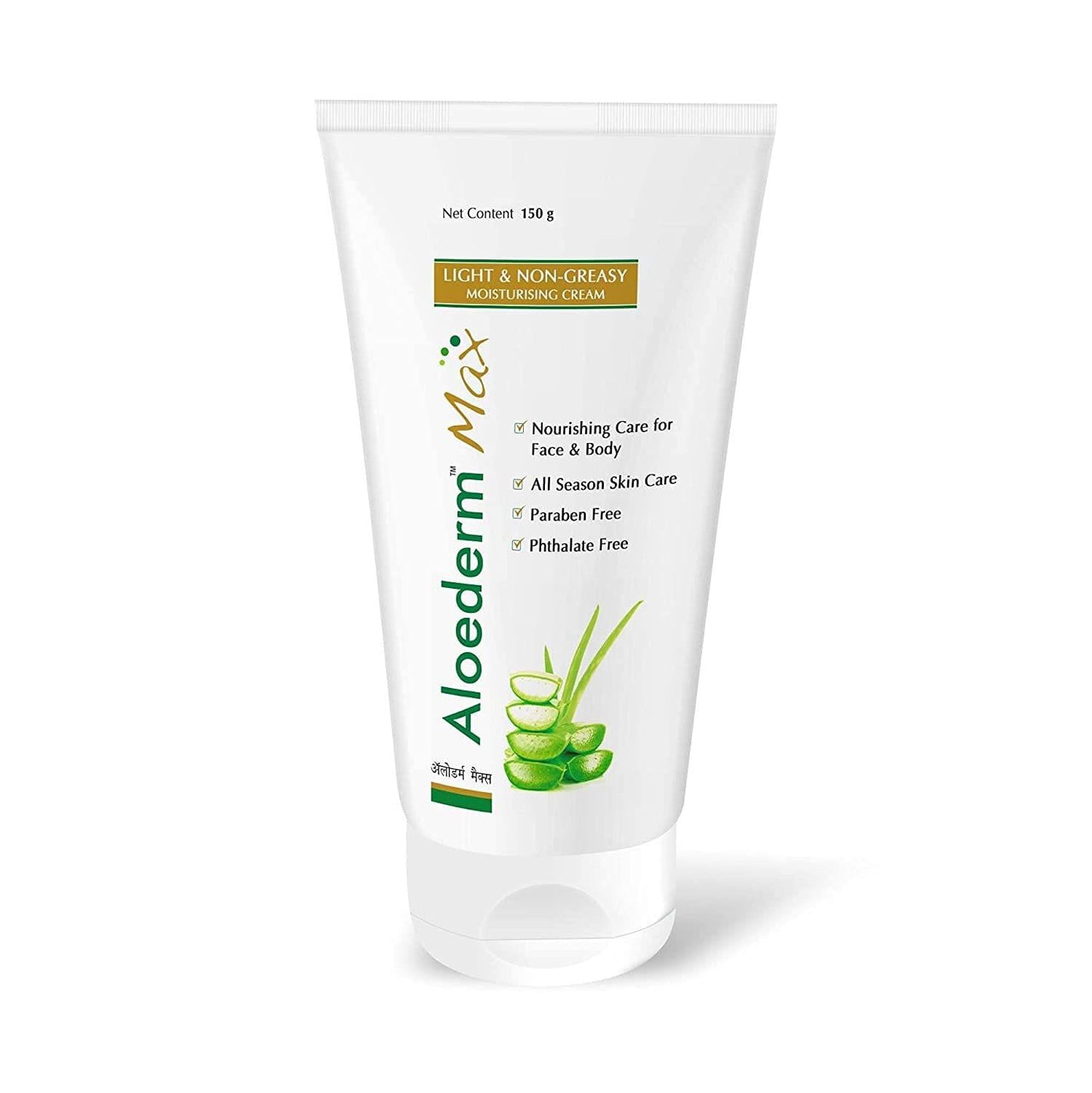 Aloederm Max Light & Non-Greasy Moisturizing Skin Cream | Paraben Free - 150Gm KarissaKart