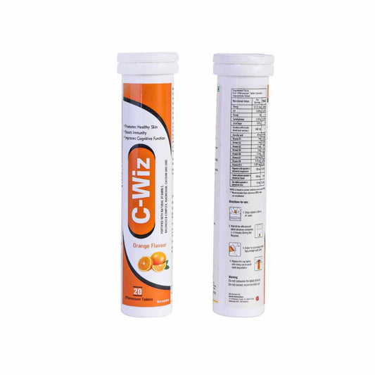 C-Wiz – Immunity Booster Orange Flavoured 20 Effervescent Tablets