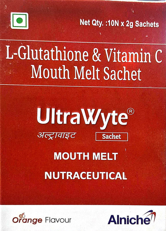 Ultra wyte mouth melt orange flavour 10N x 2g sachets