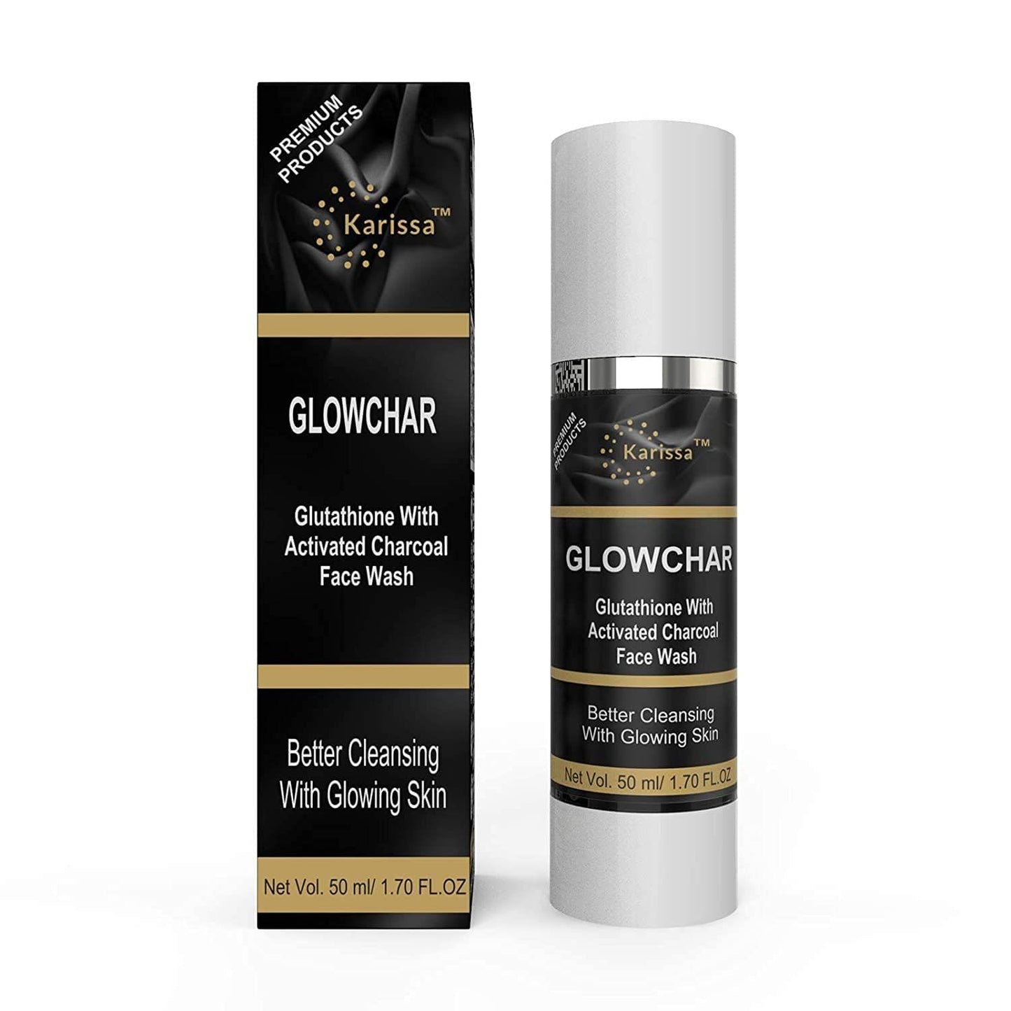 Generic (Glowchar Glutathione charcoal face wash) KarissaKart