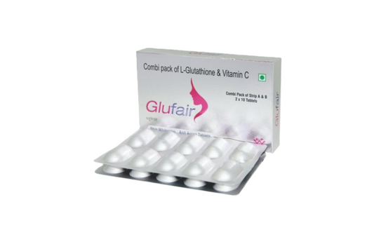 Glufair Combi Pack of L-Glutathione and Vitamin C Tablet