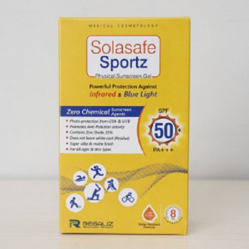 SPF 50 PA+++ Regaliz Sportz Physical Sunscreen Gel
