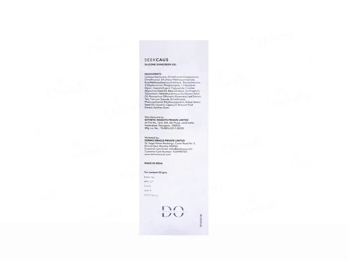 Seekcaus Silicone Sunscreen SPF50 gel 50g