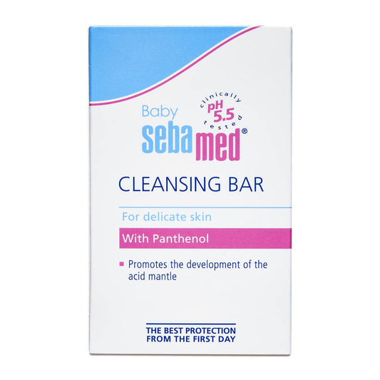Sebamed Baby Cleansing Bar 150g|Ph 5.5 | With Panthenol|No tears & Soap Free bar| For Delicate skin KarissaKart