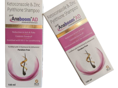 Anaboom AD Anti Dandruff Shampoo - 100 ml, 2 Pack