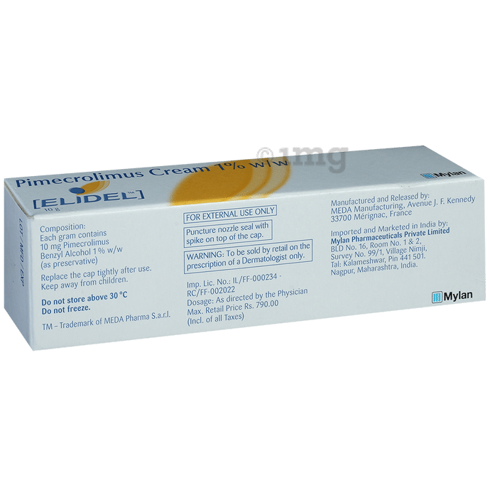 Elidel Cream 10gms pack of 1 |mylan
