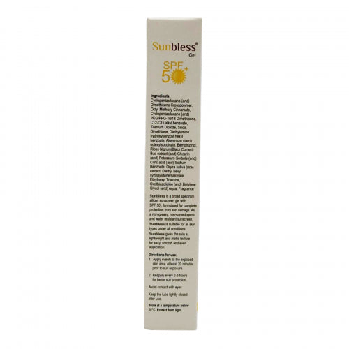 Sunbless SPF50 Silicone Sunscreen Gel, 30gm