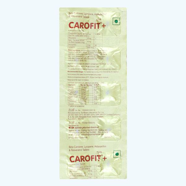 Carofit Plus 1 Strip pack of 3