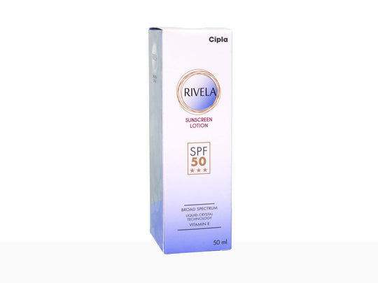 Rivela Sunscreen Lotion SPF 50 | 50 ml | Cipla