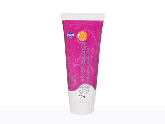 Ekran aqua gel broad spectrum sunscreen gel spf 30+ UVA/UVB, PA+++ protection 50 gm | klm