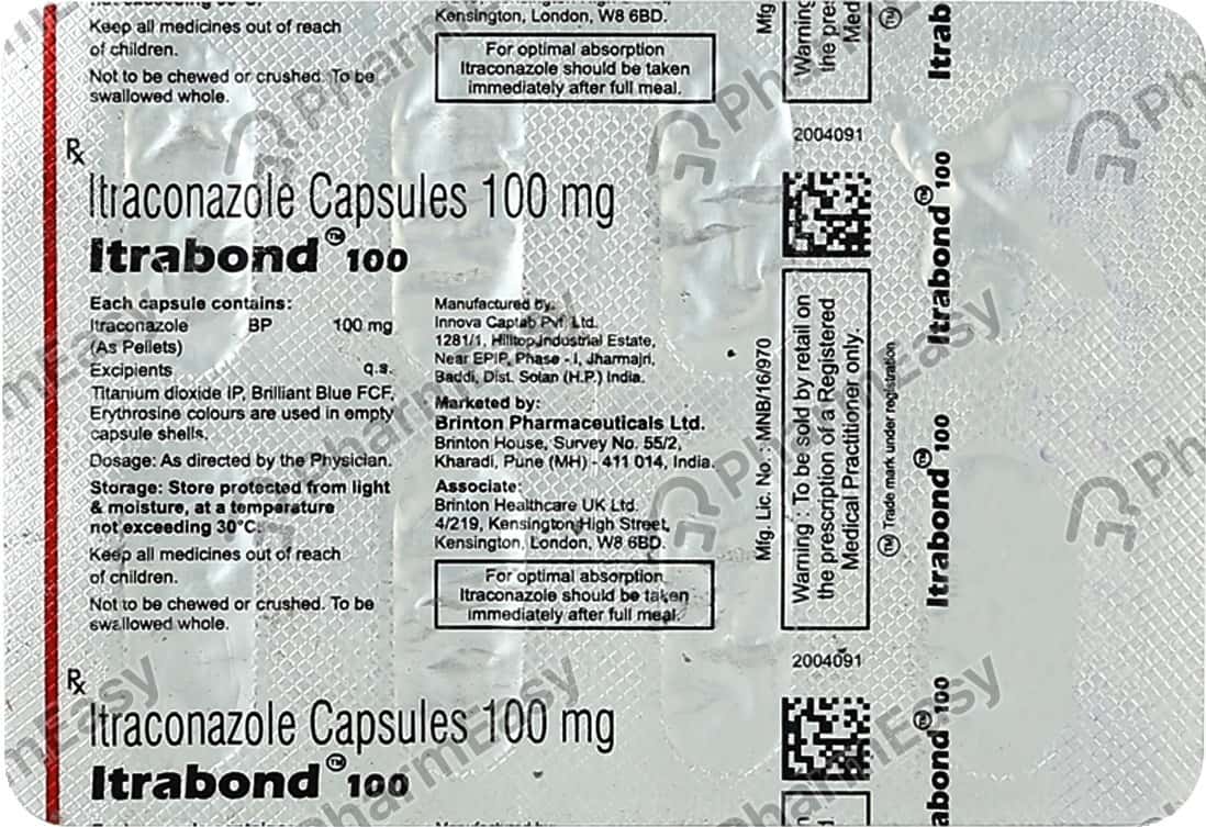 Itrabond 100Mg Capsules 1*10