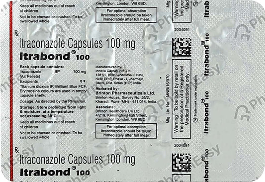 Itrabond 100Mg Capsules 1*10
