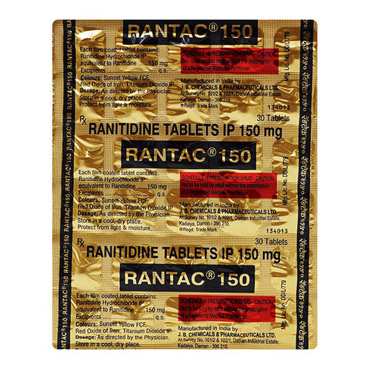 Rantac 150Mg Tab 1*30Tab