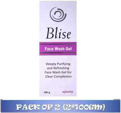 Blise face wash gel 100g pack of 2