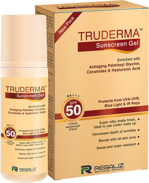 Regaliz Truderma Sunscreen Gel SPF 50 PA+++