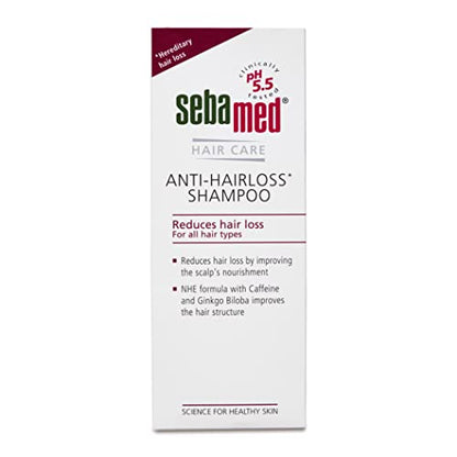 Sebamed Anti- Hairloss Shampoo 200Ml|Ph 5.5|Reduces Hairloss|Caffeine&Gingko Biloba|All Hair Types