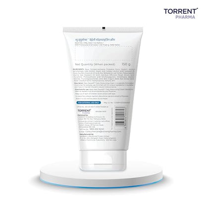 Dewsoft Moisturising Cream 150g with Coconut & Aloe for Daily Hydration - By Torrent Pharma