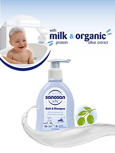 Sanosan Baby Bath and Shampoo SLS Free 200ml