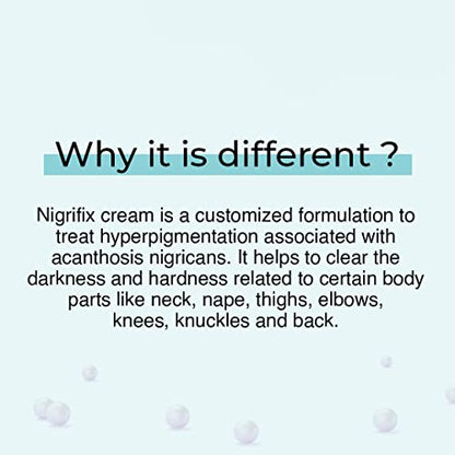 Fixderma Nigrifix cream for Acanthosis Nigricans | For Dark Body Parts Like Neck, Knuckles, Armpits, Ankles, Thighs, Elbows | Exfoliant- 100g