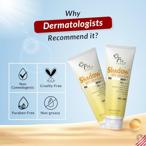 Fixderma Shadow SPF 50+ Gel Sunscreen For Oily Skin 75gms