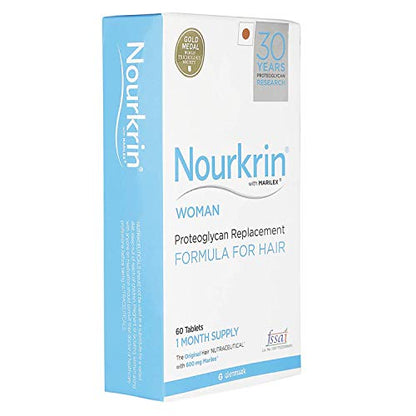 Nourkrin Woman Hair Growth 60 Tablets 1 Month Pack of 2