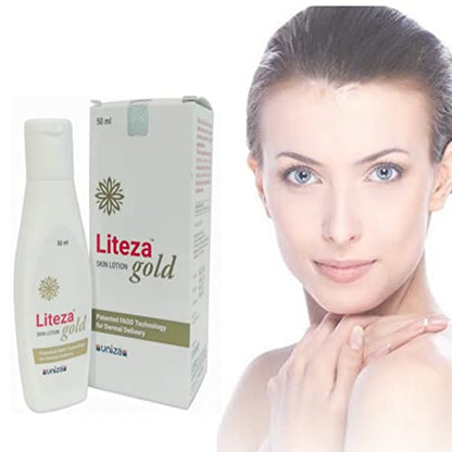 LITEZA SKIN LOTION GOLD Enriched Gluthathione + And Vitamin C (50 ML )