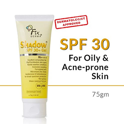 Fixderma Shadow SPF 30+ PA+++ Gel 75gm