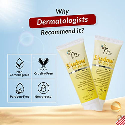 Fixderma Shadow SPF 30+ PA+++ Gel 75gm