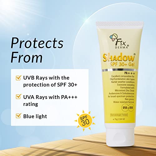 Fixderma Shadow SPF 30+ PA+++ Gel 75gm