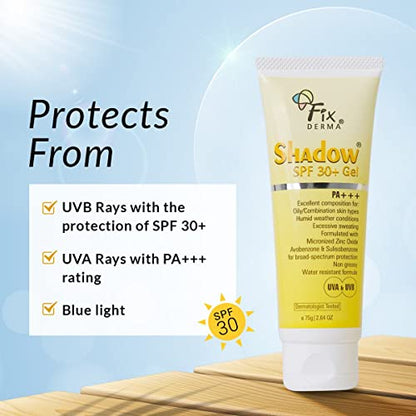 Fixderma Shadow SPF 30+ PA+++ Gel 75gm