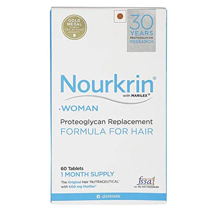 Nourkrin Woman Hair Growth 60 Tablets 1 Month Pack of 2