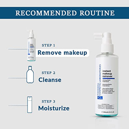 Fixderma Cosmetic Laboratories Biphasic Instant makeup remover, Removes eye makeup, lip makeup, waterproof makeup, Strengthens lashes, Refreshes & hydrates the skin, Suits all skin types, 200ml