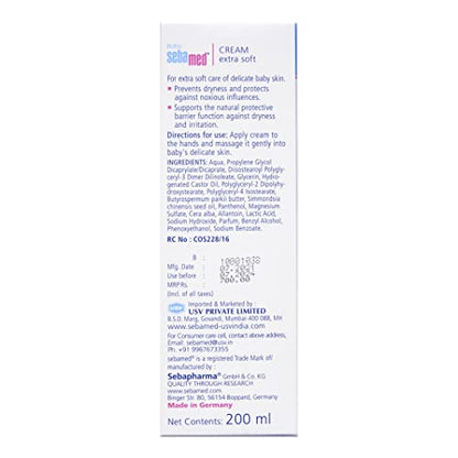 Sebamed Baby Cream Extra Soft 200m