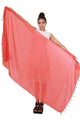 KARISSA Womens Cotton Straight Duppatta Red Multi PID32202