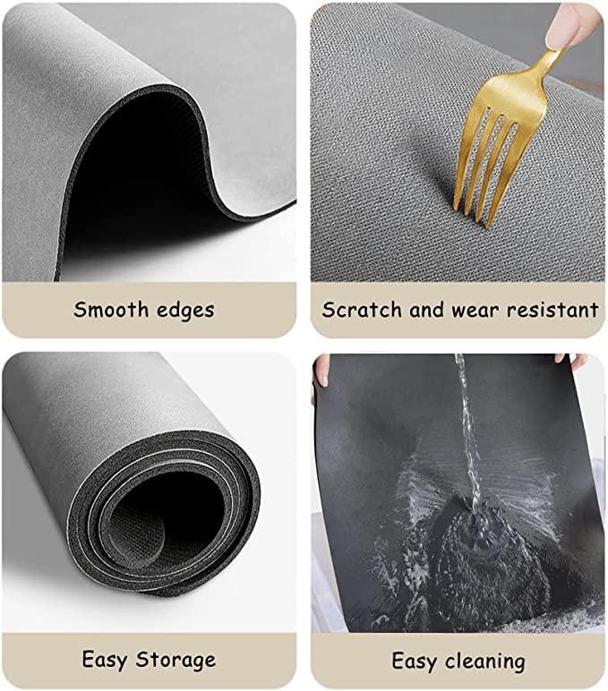 Quick-Drying Mat - Pack of 2 ((Assorted)) Dish Drying Mat