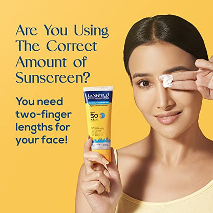 La Shield Pollution Protect Mineral Sunscreen Gel Spf 50,  50 gram