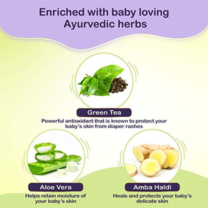 Dabur Baby Wipes: - 80 Wipes X Pack of 3