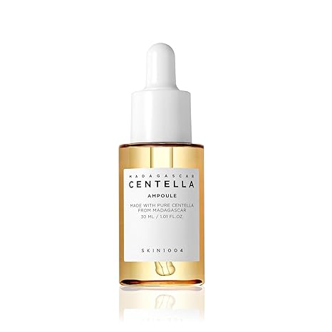 SKIN1004 Madagascar Centella Asiatica Ampoule Facial Serum |100% Centella Asiatica Extract for Soothing Sensitive and Acne-prone Skin, 30ml