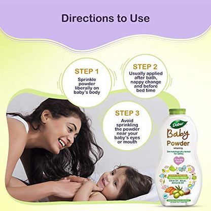 Dabur Baby Powder: Talc  Pack of 150 g